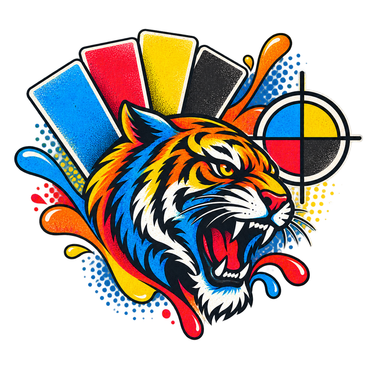 Vibrant full-color DTF printing with sharp, brilliant detail